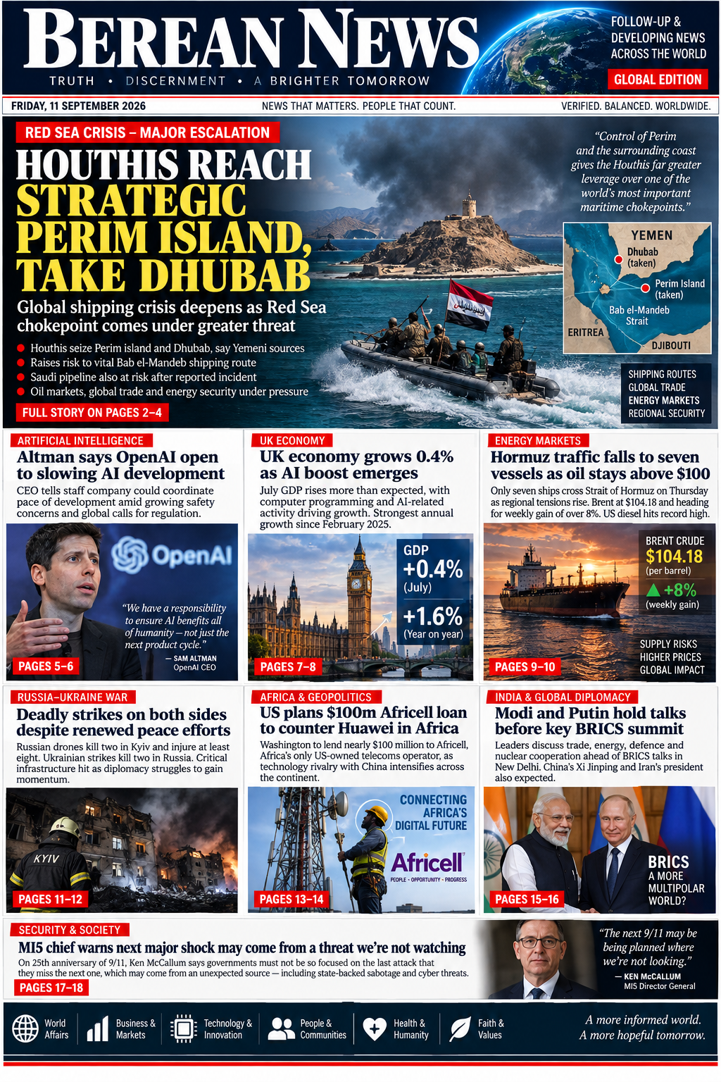 Berean News — Editorial update, Friday 11 September 2026 — World · opinion